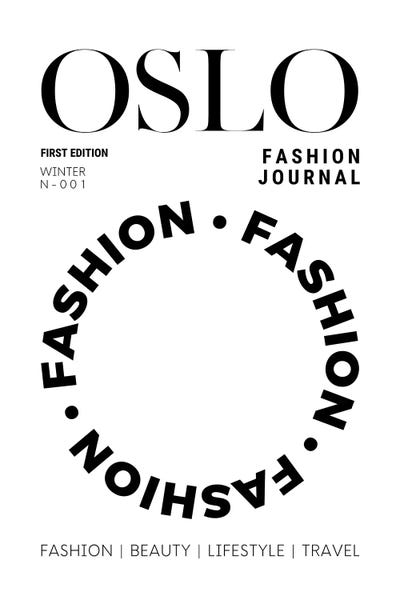 miss coco black and white women fashion magazine print/poster